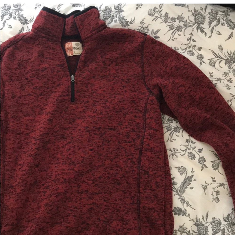 Red Quarter Zip Fleece